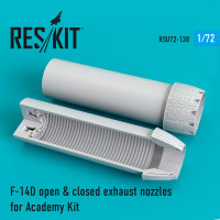 Reskit RSU72-0138 F-14D open & closed exhaust nozzles for Academy Kit 1/72