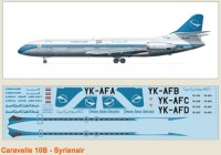 F-rsin Plastic FRP4076 Caravelle 10B Syrianair 1/144