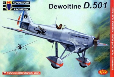 Kovozavody Prostejov 72178 Dewoitine D.501 (3x camo) 1/72