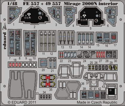 Eduard 49557 Mirage 2000N interior S.A.