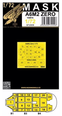 HGW 672009 Mask A6M2 ZERO (TAM) 1/72