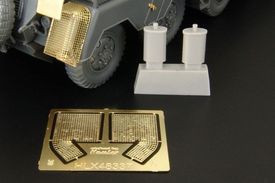 Hauler HLX48337 Sd.Kfz.232 exhaust shroud mesh and silencer 1/48