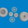 Eduard 6481136 BRASSIN P-40N wheels block tread (EDU) 1/48
