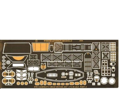 White Ensign Models PE 7203 TYPE VIIC U-BOAT for Revell kit 1/72