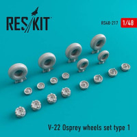 Reskit RS48-0217 V-22 Osprey Type 1 wheels (HOBBYB/ITAL) 1/48