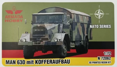 Armada Hobby N72062 MAN 630 with Kofferaufbau (3D resin ) 1/72