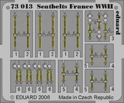 Eduard 73013 Seatbelts France WWII
