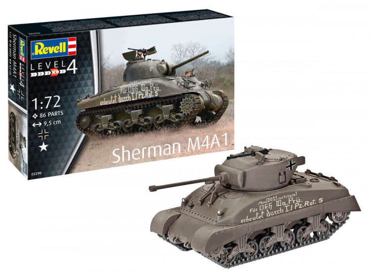 Revell 03290 Американский средний танк Sherman M4A1 1/72