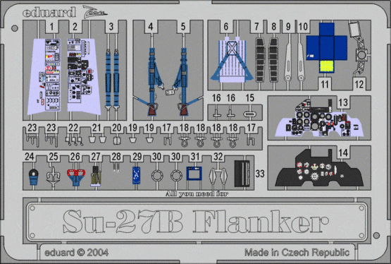 Eduard 73251 Su-27 Flanker HAS/REV