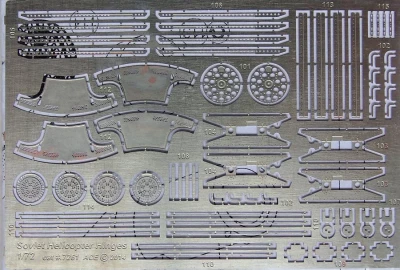 Ace Model E7261 Soviet Helicopter Hinges - PE set 1/72