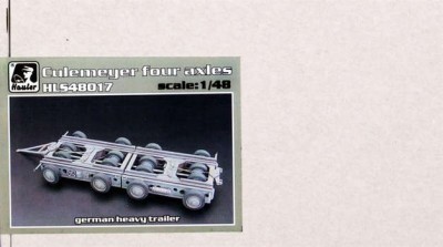 Hauler HLS-48017 Culemeyer four axles - Germany Heavy Trailer 1/48