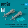 Reskit 72380 1000 lb Paveway II LGB (UK) bombs (2 pcs.) 1/72