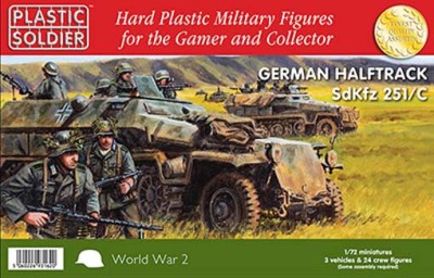 Plastic Soldier WW2V20003 1/72nd Easy Assembly German Sdkfz 251/C Halftrack