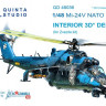 Quinta studio QD48036 Mi-24V NATO (black panels) (for Zvezda kit) 1/48