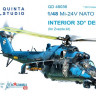 Quinta studio QD48036 Mi-24V NATO (black panels) (for Zvezda kit) 3D декаль интерьера кабины 1/48