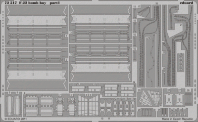 Eduard 72517 F-22 bomb bay 1/72