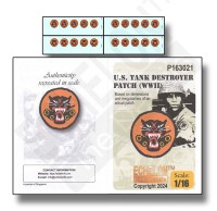 Echelon FD P163021 US Tank Destroyer WWII Patches Tank Destroyer Patches in 1/16
