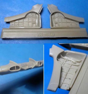 Vector VDS48-077 Як-3 ниши шасси 1/48