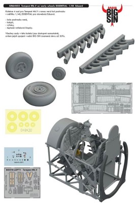 Eduard SIN64855 BIGSIN 1/48 Tempest Mk.V w/ early wheels ESSENTIAL