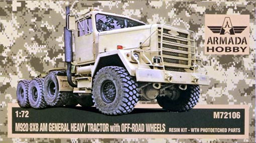 Armada Hobby M72106 M920 8x8 Heavy Tractor w/ Off-Road wheels 1/72