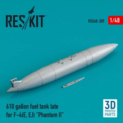 Reskit U48309 610 gallon fuel tank late for F-4(E, EJ) 1/48