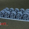 ЭВМ RS35144 КВ-1 катки ЧКЗ граненая ступица (3D печать) 1/35