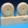 Barracuda Studios BCR48343 Hawker Sea Fury FB.11 Mainwheels - Diamond Tread 1/48