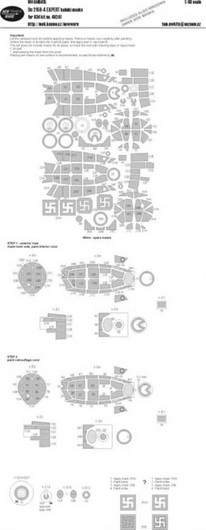 New Ware NWA-M0415 1/48 Mask Dornier Do 215B-4 EXPERT (ICM 48241)