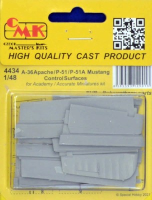 CMK 4434 A-36 Apache/P-51/P-51A Mustang Contr.Surfaces 1/48