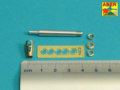 Aber 35 L-018N German 105mm leFH 18L/28 Barrel for StuH42G -(Late model) (designed to be used with Dragon and Tamiya kits) [Sturmgeschutz/StuG.III Ausf.G] TA35197 or TA35310 German Sturmgeschutz III Ausf.G (this modes as base to rework for StuH with 10,5c