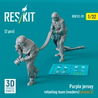 Reskit F32029 Purple jersey refueling team modern 2 (2 fig) 1/32