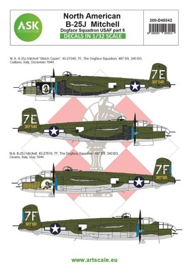 Art Scale 200-D48042 North-American B-25J Mitchell part 6 1/48