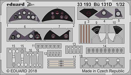 Eduard 33193 Bu 131D 1/32