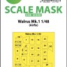 Art Scale 200-M48064 Supermarine Walrus Mk.I canopy frame paint mask (outside only) 1/48