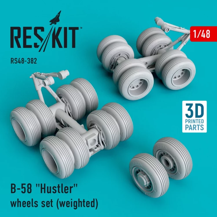 Reskit 48382 B-58 'Hustler' wheels set (weighted) 1/48