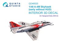 Quinta studio QD48525 A-4M early (Hasegawa/Hobby2000) 3D Декаль интерьера кабины 1/48