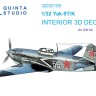Quinta Studio QD32159 Як-9Т/К (ICM) 3D Декаль интерьера кабины 1/32