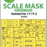 Art Scale 200-M72017 Heinkel He-111P-2 Kabuki wheels and canopy frame paint masks (inside & outside) 1/72
