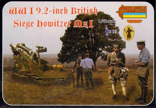 Strelets STRA012 9.2-inch British Siege Howitzer with Crew in Winter Uniform (WWI) 1/72
