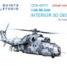Quinta Studio QDS-48570 Ми-24А (Trumpeter) (малая версия) 3D Декаль интерьера кабины 1/48
