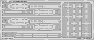 Eduard 32489 SET F-35 external pylons (TRUMP) 1/32