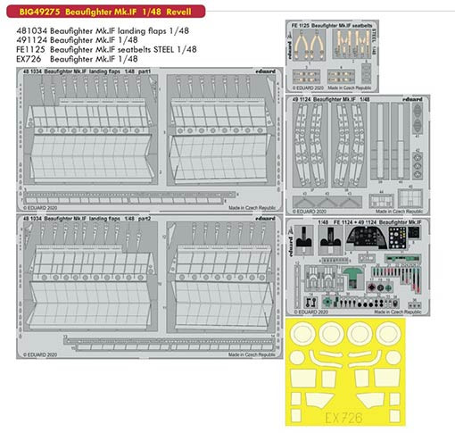 Eduard BIG49275 1/48 Beaufighter Mk.IF (REV)