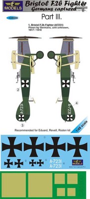 Lf Model C48200 Decals Bristol F.2b Fighter Captured - Part 3 1/48