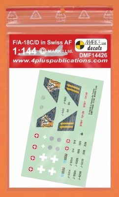 4+ Publications DMF14426 Decals F/A-18C/D Hornet in Swiss AF 1/144
