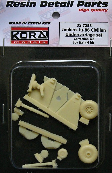 Kora Model DS7258 Junkers Ju-86 Civil. Undercarriage set (ITAL) 1/72