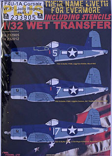 HGW 233905 F4U-1A Corsair VF-17 'Jolly Rogers' PLUS Pt.1 1/32