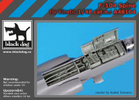 Black Dog A48104 F-104 spine (KIN) 1/48