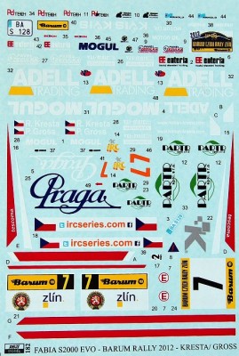 Reji Model 182 Fabia S2000 EVO Barum Rally 2012 #7 1/24