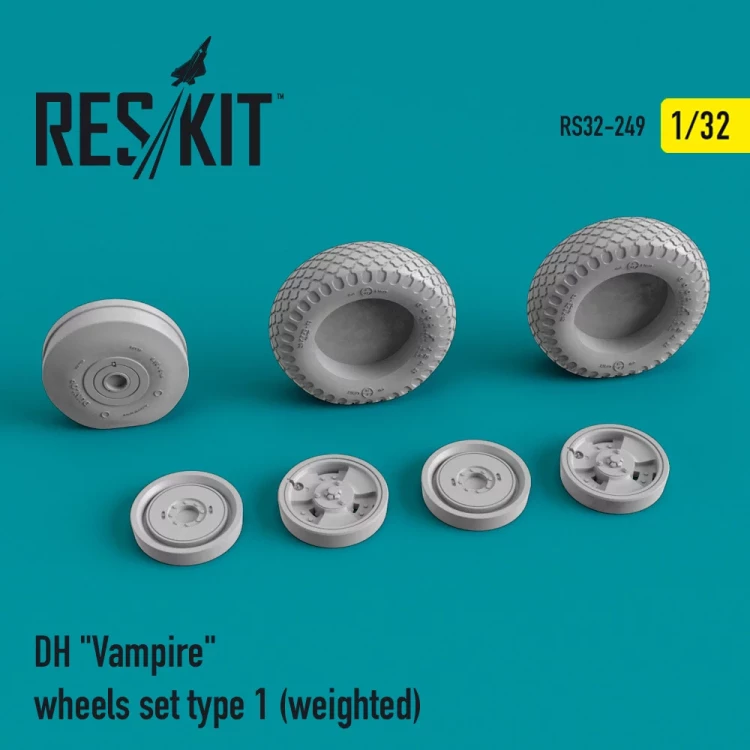 Reskit RS32-249 DH 'Vampire' wheels set type 1 (weighted) 1/32