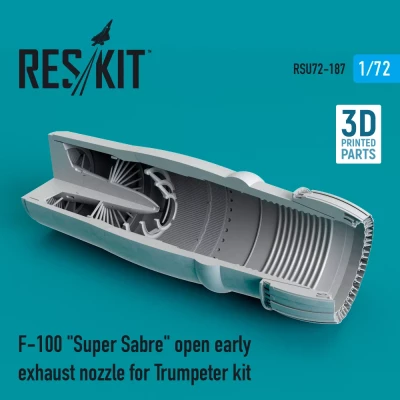 Reskit RSU72-187 F-100 'Super Sabre' open early exhaust nozzle 1/72